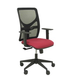 SILLA MOTILLA MALLA NEGRO BRAZO REGULABLE ASIENTO BALI ROJO 21SM840B933B10CRN65