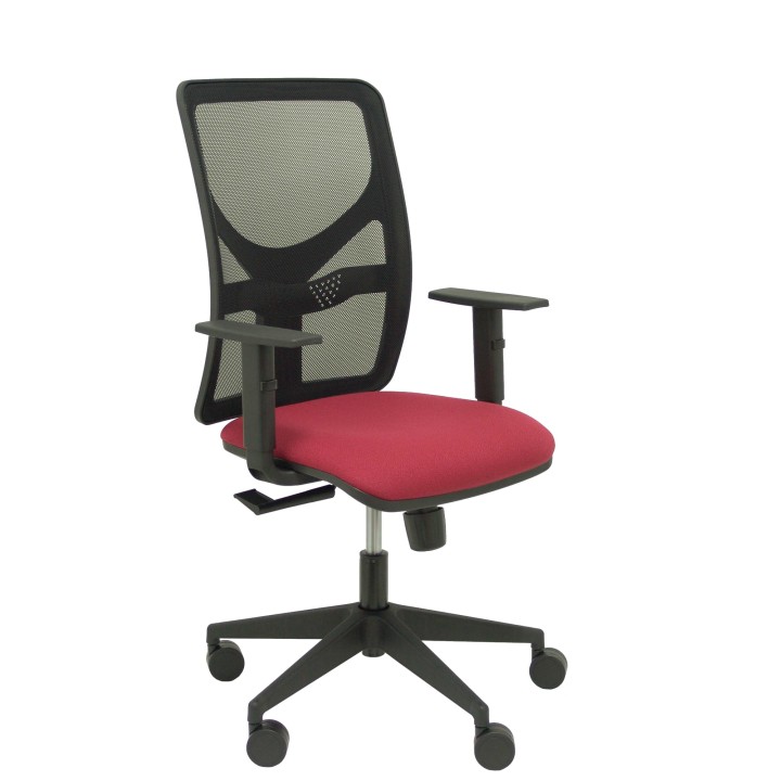 SILLA MOTILLA MALLA NEGRO BRAZO REGULABLE ASIENTO BALI ROJO 21SM840B933B10CRN65