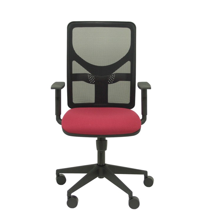 SILLA MOTILLA MALLA NEGRO BRAZO REGULABLE ASIENTO BALI ROJO 21SM840B933B10CRN65