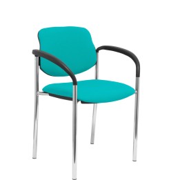 SILLA FIJA VILLALGORDO CHASIS BRAZOS CROMO BALI VERDE 27CRBALI39CB