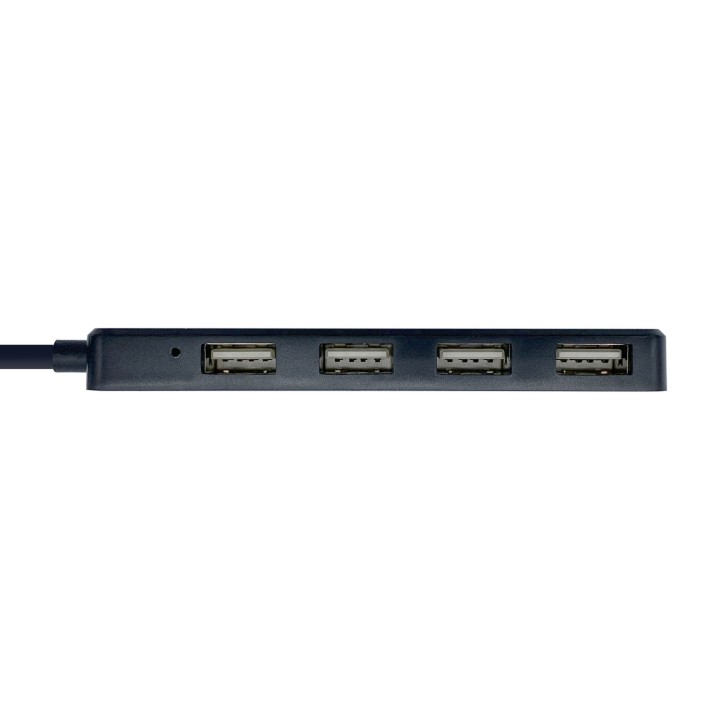 HUB USB AISENS CONECTORES USB-A 2.0 MACHO A 4X USB-A 2.0 HEMBRA CABLE 30CM NEGRO A104-0402