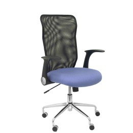 SILLA MINAYA RESPALDO MALLA NEGRO ASIENTO BALI AZUL CLARO 4031BALI261