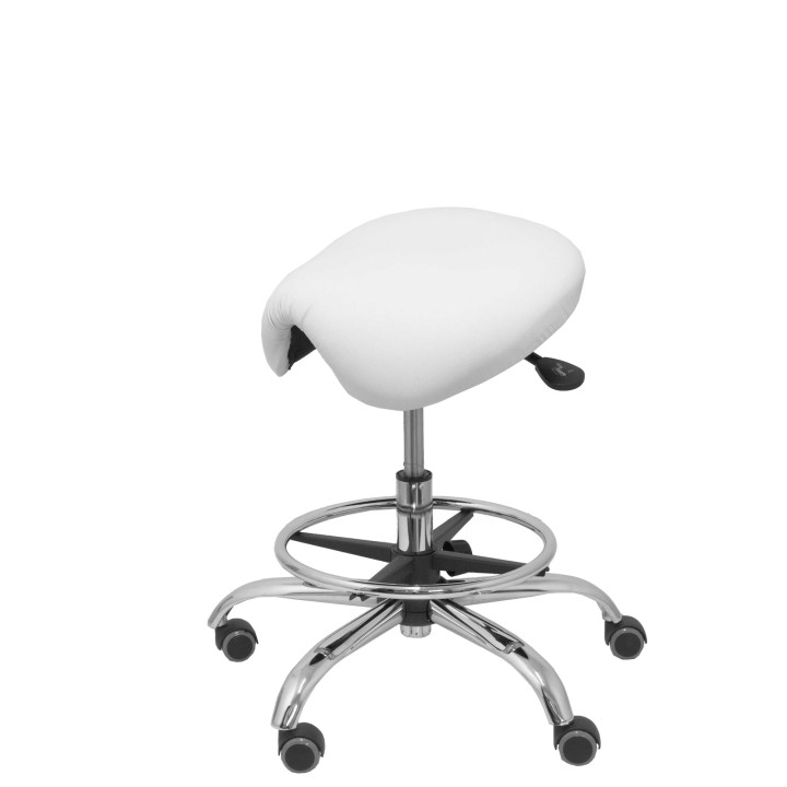 TABURETE ALATOZ SIMILPIEL BLANCO T16SPBL