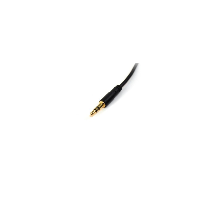 StarTech.com Cable Delgado de Audio Estéreo de 3,5mm - Macho a Macho - 3m Negro