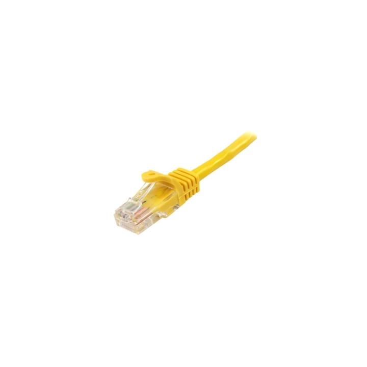 StarTech.com Cable de Red de 0,5m Amarillo Cat5e Ethernet RJ45 sin Enganches
