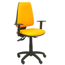 SILLA ELCHE SINCRO BRAZO REGULABLE SIMILPIEL NARANJA 14SSPNAB10