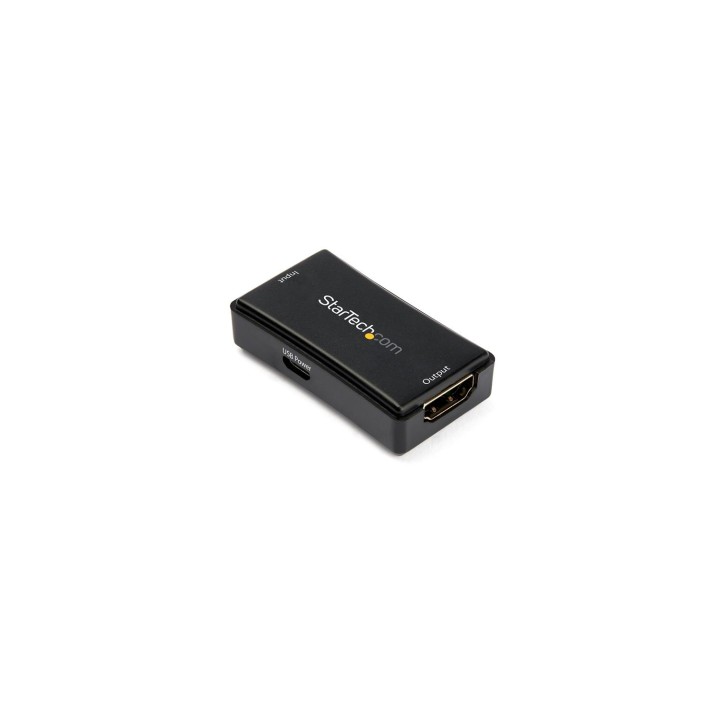 StarTech.com Repetidor Extensor Amplificador HDMI con 14m de Alcance - 4K de 60Hz - Negro