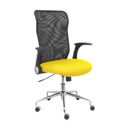 SILLA MINAYA RESPALDO MALLA NEGRO ASIENTO BALI AMARILLO 4031BALI100