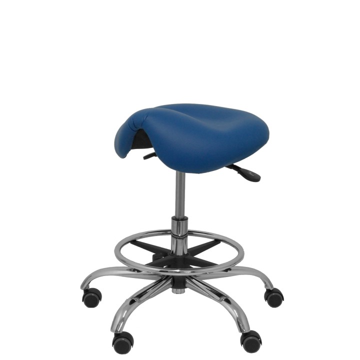 TABURETE ALATOZ SIMILPIEL AZUL T16SPAZ