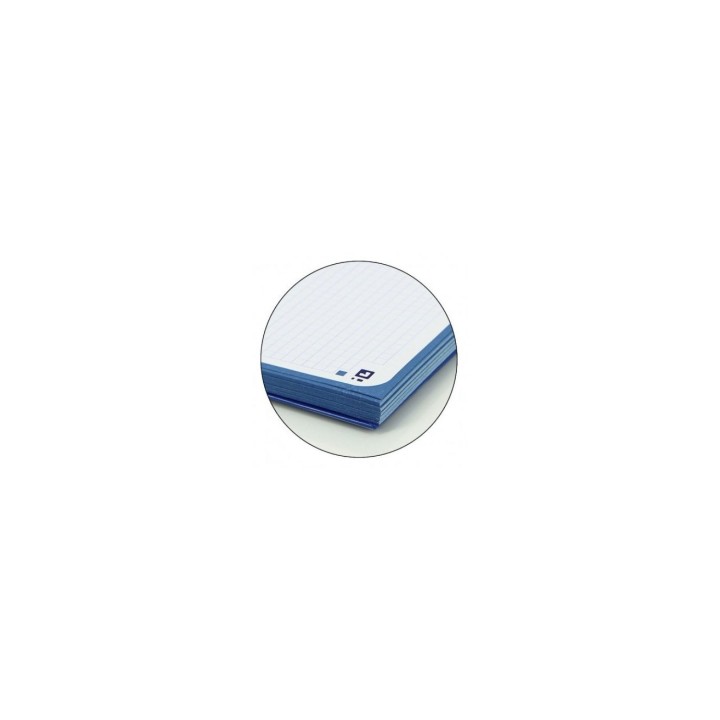 RECAMBIO OXFORD CLASSIC CUADERNO A4+ 80 HOJAS 90 GRAMOS 4 TALADROS CUADRICULA 5X5 ENMARCADO AZUL MARINO 400123672