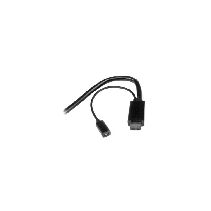 StarTech.com Cable Conversor HDMI, DisplayPort o Mini DisplayPort a HDMI de 2m - Adaptador DP y Mini DP Negro