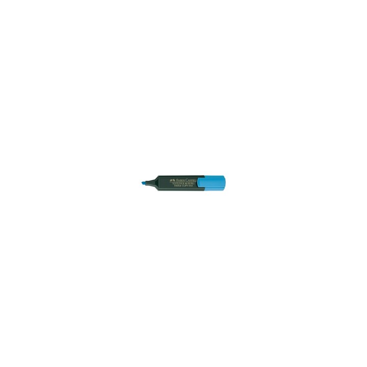 FABERCASTELL 154851 MARCADOR FLUORESCENTE PUNTA BISELADA 1 5 MM AZUL FAB154851