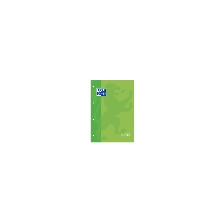 RECAMBIO OXFORD CLASSIC CUADERNO A4 A4+ 80 HOJAS 90 GRAMOS 4 TALADROS CUADRICULA 5X5 ENMARCADO VERDE MANZANA 400123674