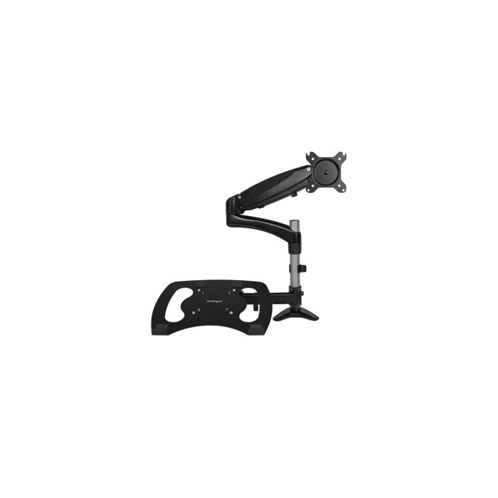 StarTech.com Brazo para un Monitor - Base para Ordenador Portátil con Ajuste de Altura de un Toque negro
