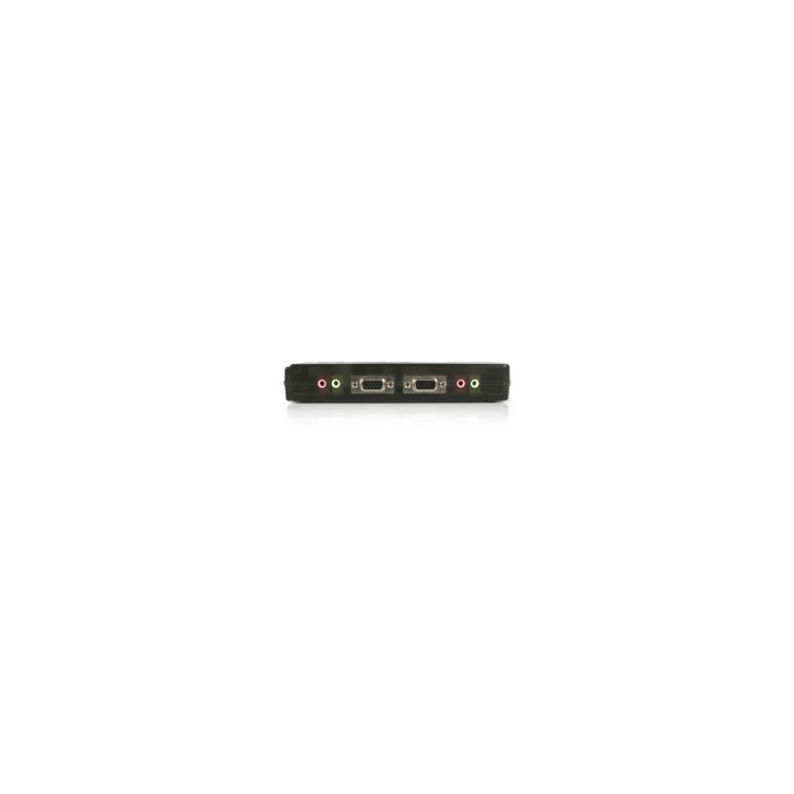 StarTech.com Juego de Conmutador Switch KVM 4 Puertos VÍ­deo VGA USB 2.0 con Cables y Audio - Negro