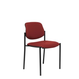 SILLA FIJA VILLALGORDO CHASIS NEGRO SIMILPIEL ROJO 27NSPGRA