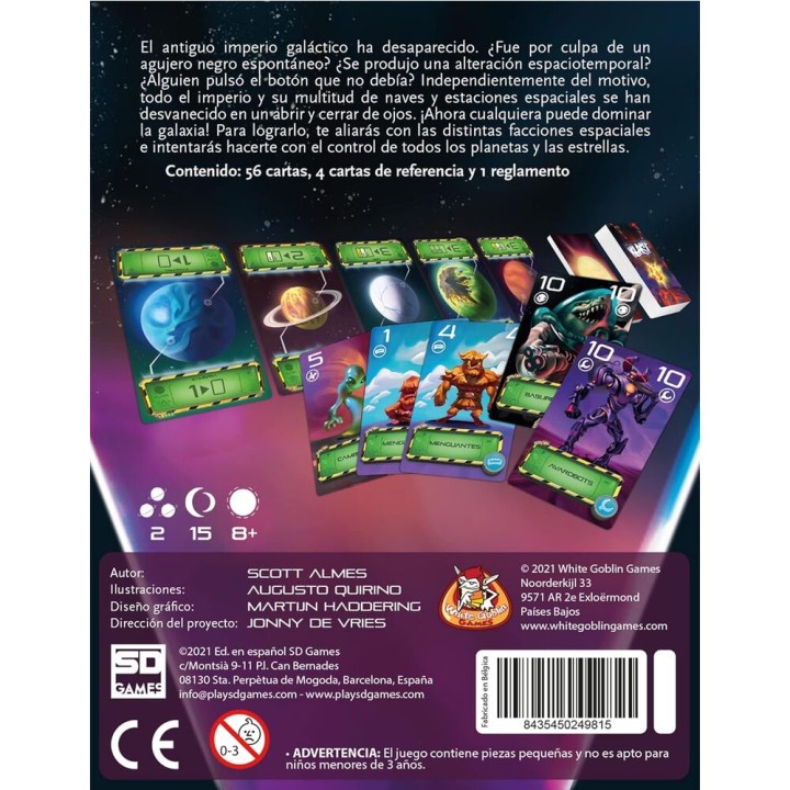 Juego de cartas Blast español
