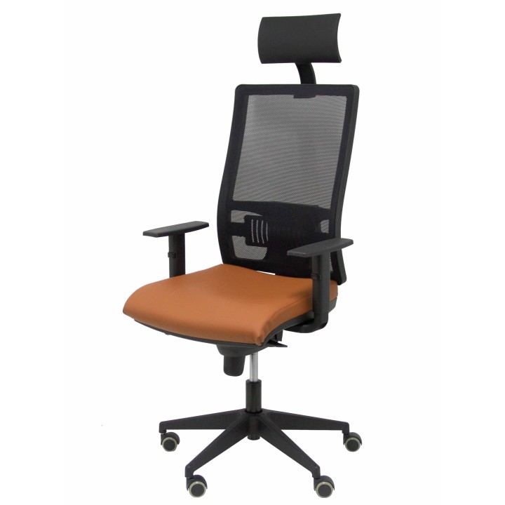 SILLA HORNA PIEL MARRON 10SP363