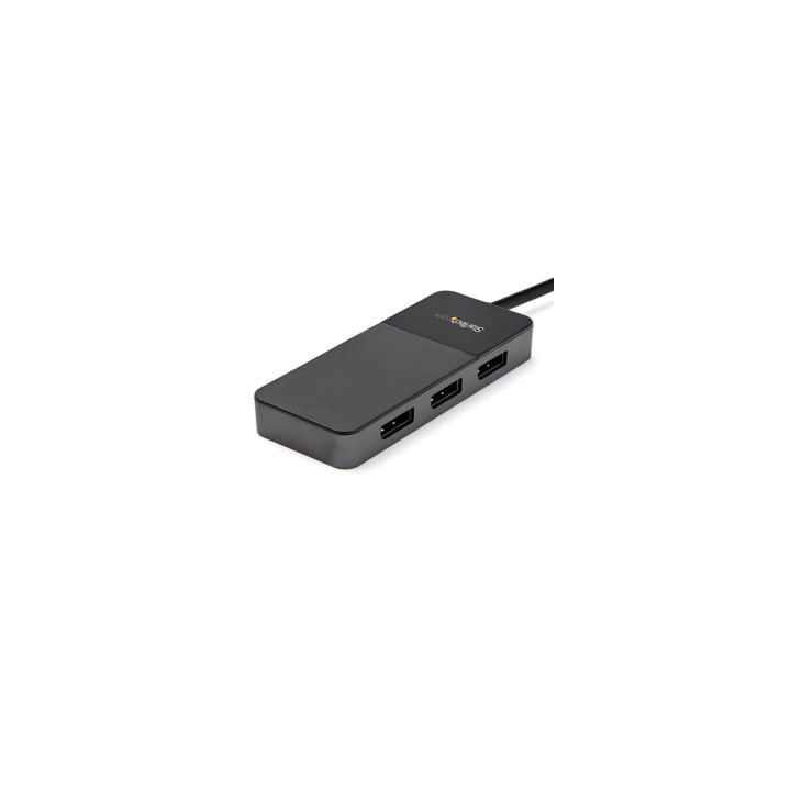 StarTech.com Hub MST Splitter Divisor USB-C a 10Gb de 4 Puertos DisplayPort - DP 1.4 - EDID - Negro Gris