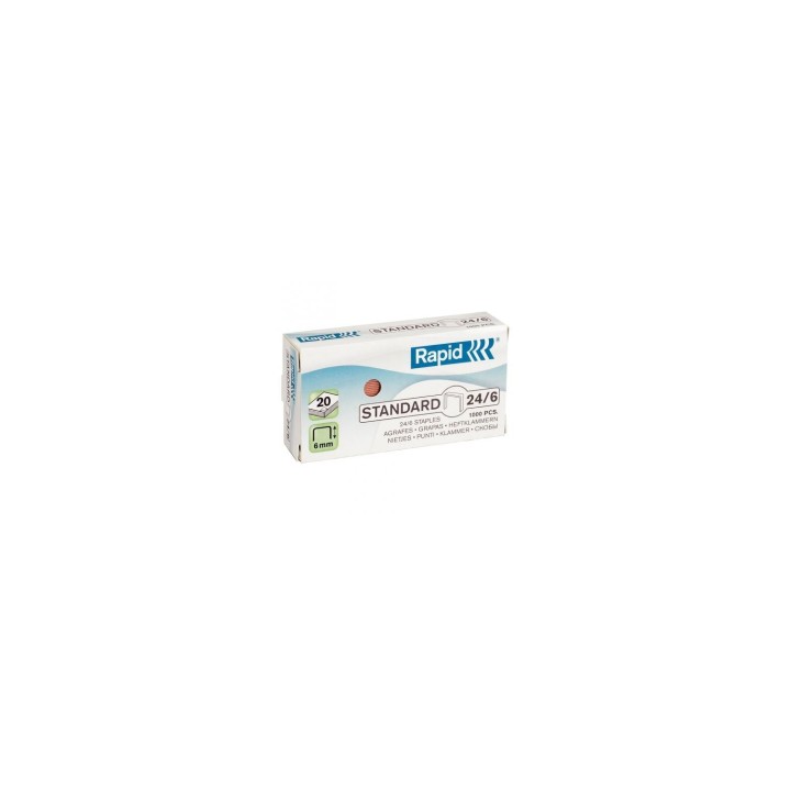 GRAPAS RAPID ESSELTE 1000 UNIDADES 24 6 COBREADAS 24855700