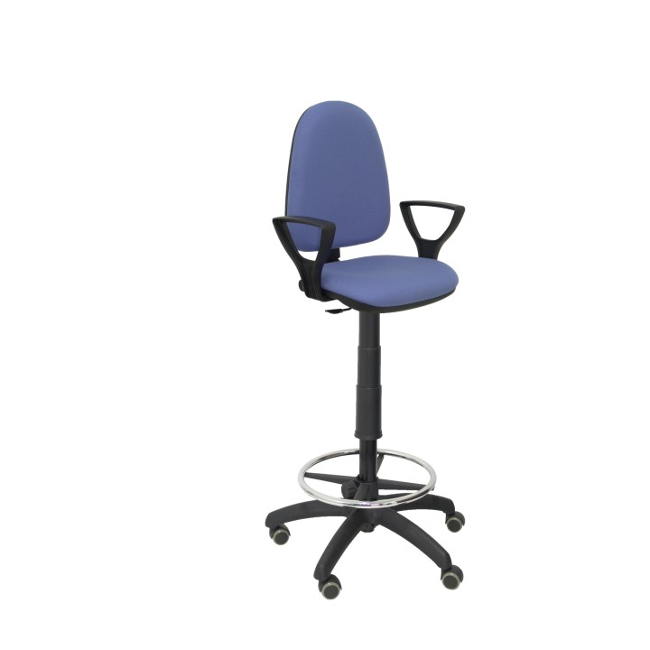 TABURETE AYNA BRAZOS FIJOS RUEDAS DE PARQUE BALI AZUL T04CPBALI261BGOLFRP