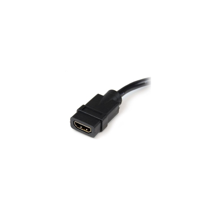 StarTech.com Adaptador de 20cm HDMI Hembra a DVI Macho - Cable Conversor de VÍ­deo - Negro