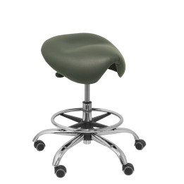 TABURETE ALATOZ SIMILPIEL GRIS OSCURO T16BSP600CRRP