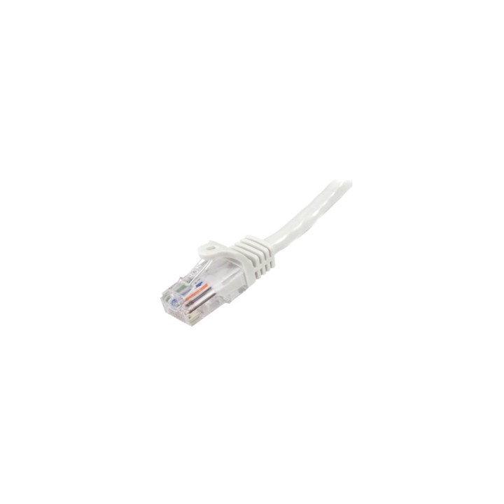 StarTech.com Cable de Red de 5m Blanco Cat5e Ethernet RJ45 sin Enganches