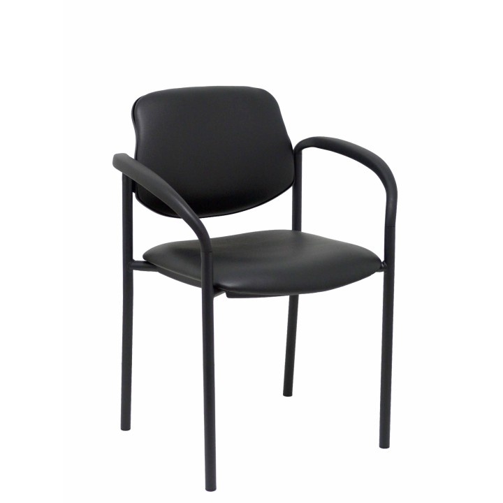 SILLA FIJA VILLALGORDO CHASIS NEGRO SIMILPIEL NEGRO 27NSPNECB