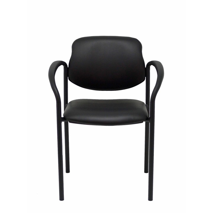 SILLA FIJA VILLALGORDO CHASIS NEGRO SIMILPIEL NEGRO 27NSPNECB
