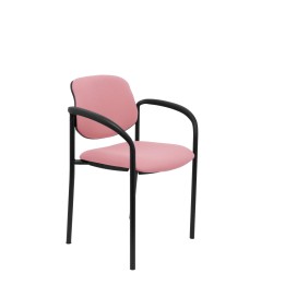 SILLA FIJA VILLALGORDO CHASIS NEGRO BRAZOS BALI ROSA 27NBALI710CB