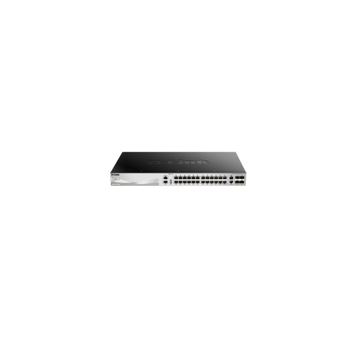 SWITCH GESTIONABLE L3 D-LINK STACKABLE 24P GIGA + 2P 10G + 4P 10G SFP+ DGS-3130-30TS/SI