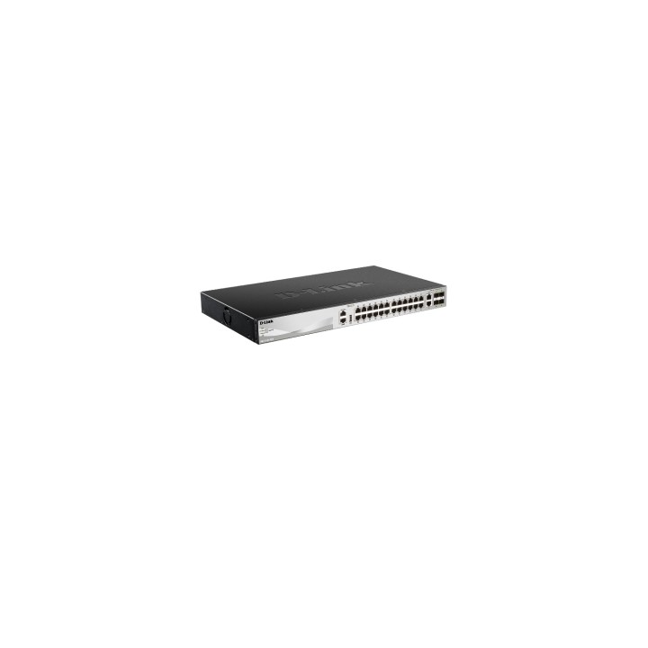 SWITCH GESTIONABLE L3 D-LINK STACKABLE 24P GIGA + 2P 10G + 4P 10G SFP+ DGS-3130-30TS/SI