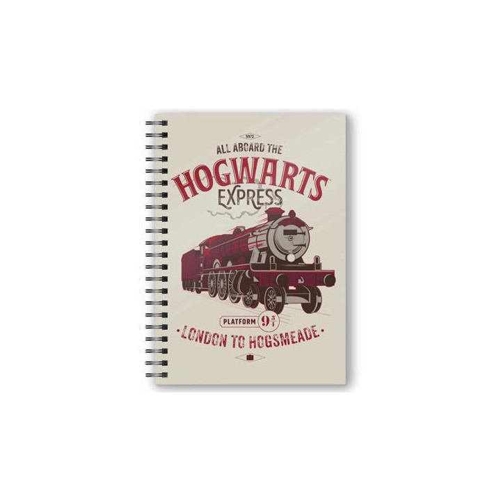 Cuaderno A5 3D All Aboard The Hogwarts Express Harry Potter