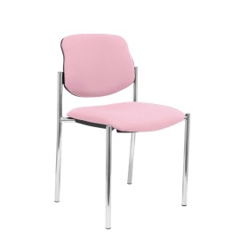 SILLA FIJA VILLALGORDO CHASIS CROMO BALI ROSA 27CRBALI710