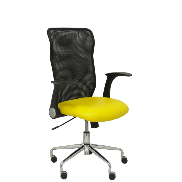 SILLA MINAYA SIMILPIEL AMARILLO 4031SP100