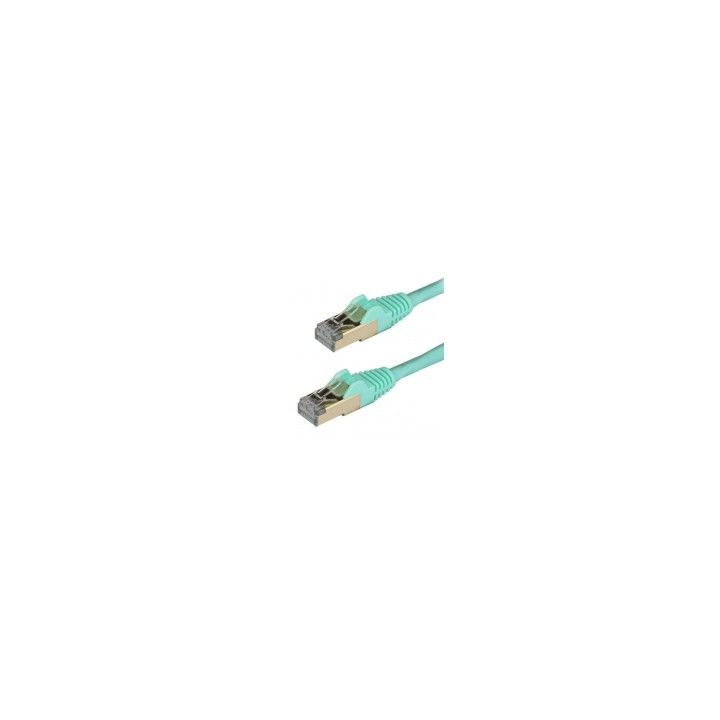 StarTech.com Cable de 5m de Red Ethernet CAT6a Aqua RJ45 STP