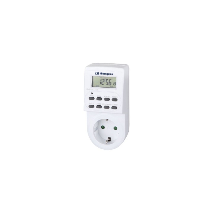 TEMPORIZADOR ORBEGOZO PG 20 POTENCIA MAX 3600W PROGRAMADOR DIARIO INTERVALOS 1 MIN BLANCO 16275