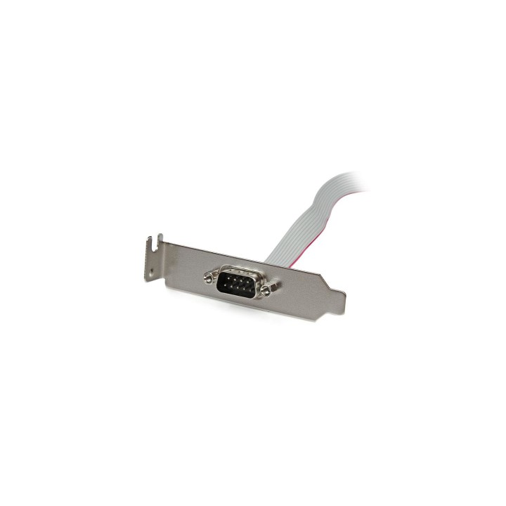 StarTech.com Adaptador de 0.4m Header Cabezal Bracket Serie Serial DB9 RS232 a IDC 10 Pines Placa Base Perfil Bajo