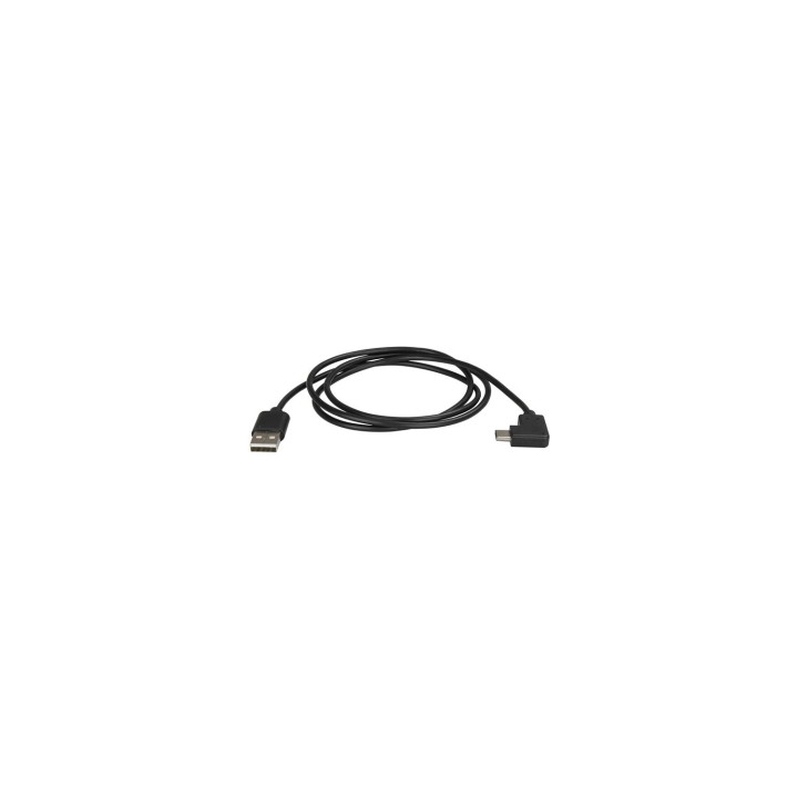 StarTech.com Cable de 1m USB-A a USB-C Acodado a la Derecha - Macho a Macho - Negro