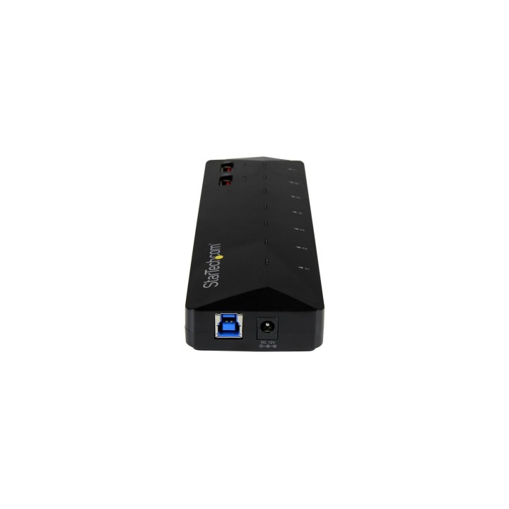 StarTech.com Concentrador USB 3.1 de 7 Puertos - Ladrón con Puertos de Carga y Sincronización - Hub con 2 Puertos de 2,4A