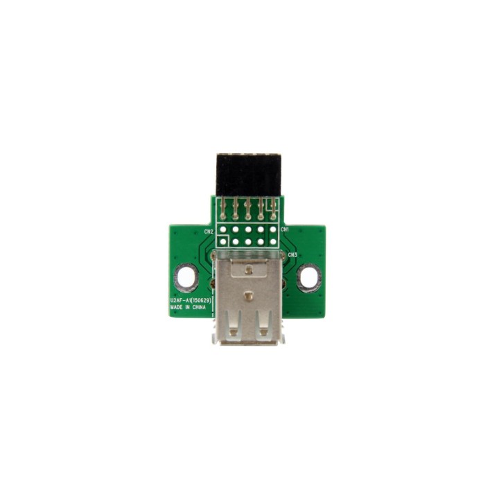 StarTech.com Adaptador Header USB de 2 Puertos para Placa Base - negro verde acero inoxidable