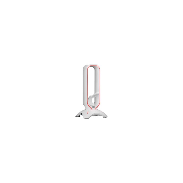 Soporte 3 en 1 mars gaming soporte auriculares + bungee raton + hub usb 2x usb 3.0 iluminacion rgb blanco MHHPROW
