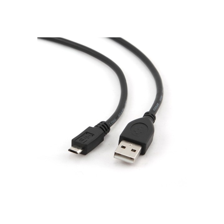 Cable gembird usb 2.0 micro usb-b macho a usb tipo-a macho 1m negro CCP-MUSB2-AMBM-1M