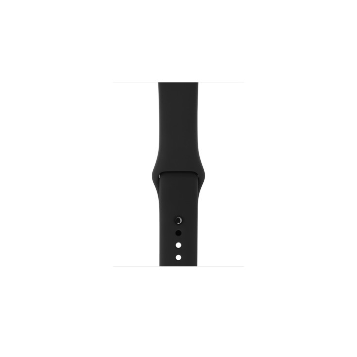 APPLE WATCH 3 GPS 38MM SPACE GREY ALUMINIUM CASE WITH BLACK SPORT BAND MQKV2QL/A