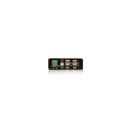 StarTech.com Adaptador Concentrador HUB Ladrón USB 2.0 4 Puertos Reforzado Industrial con Alimentación