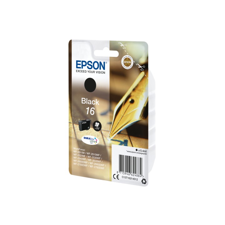 Cartucho Epson Pen and crossword 16 negro etiqueta RF C13T16214022