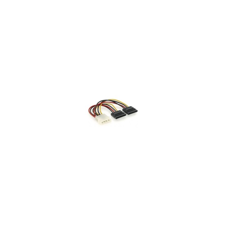 GEMBIRD CC-SATA-PSY Cable de alimentación duplicador molex a 2x sata 0.15m