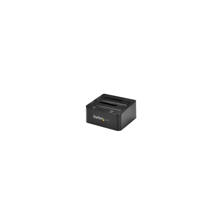 StarTech.com Docking Station USB 3.1 con UASP de 2 BahÍ­as para Disco Duro o SSD SATA de 2.5 o 3.5 Pulgadas - Negro