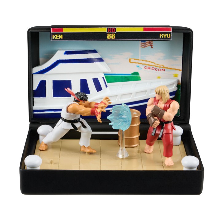 Diorama Mega Drive Street Figther Console Heroes